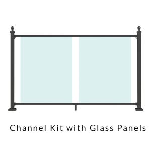 Channel kit with Glass panels