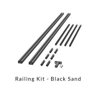 Contemporary Railing Kit Black Sand